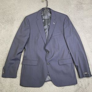 BOSS Hugo Boss Blazer Mens 44R Navy Blue Wool Jacket Sport Coat The Jam-XA